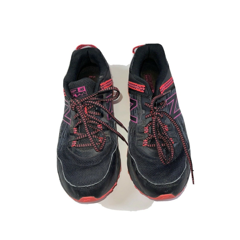 New Balance Womens 410 V6 WT410SB6 Black Purple Running Shoes Lace Up Size 10 D